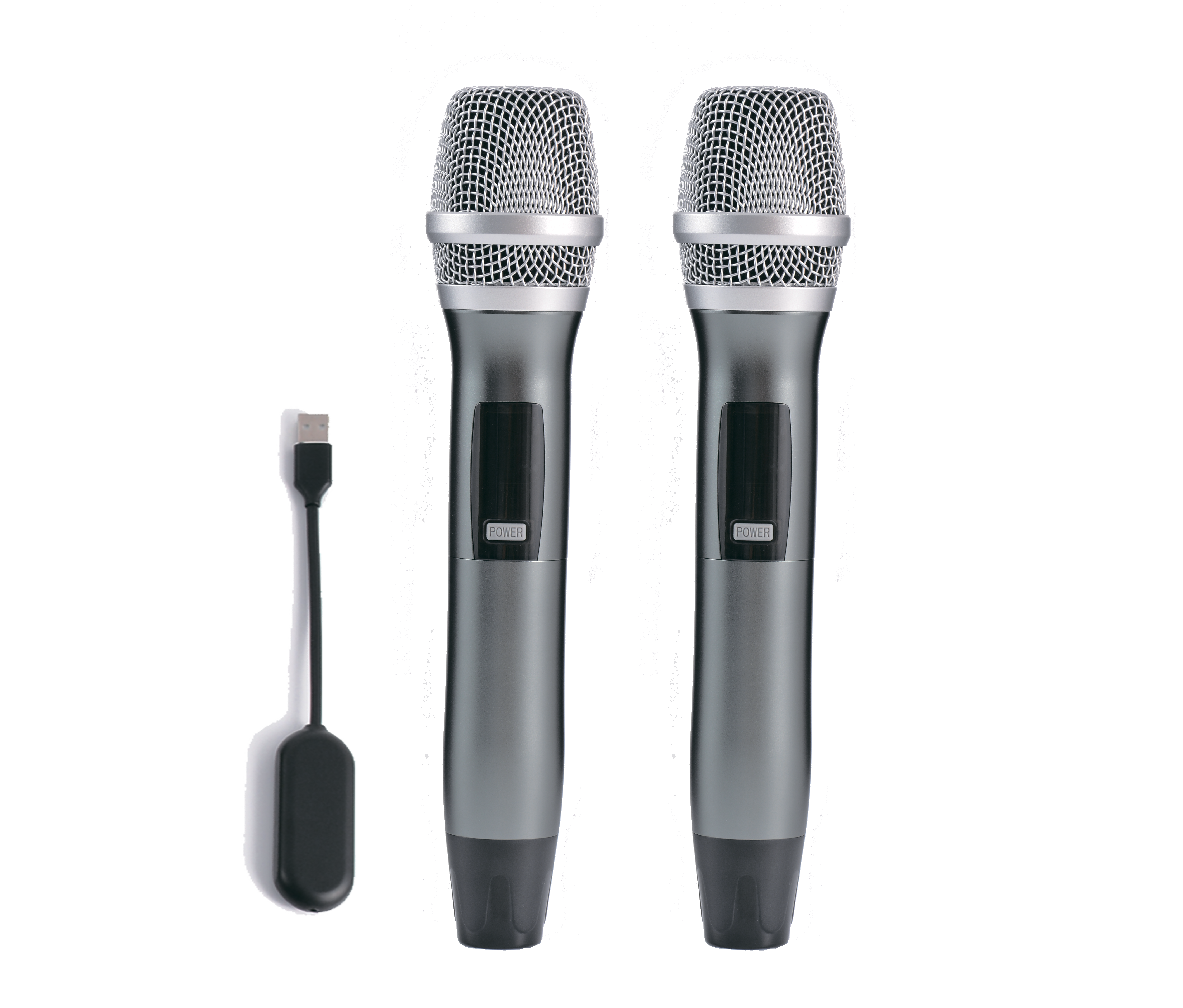 USB Wireless Handheld Microphone System 640-690MHz with LCD Display