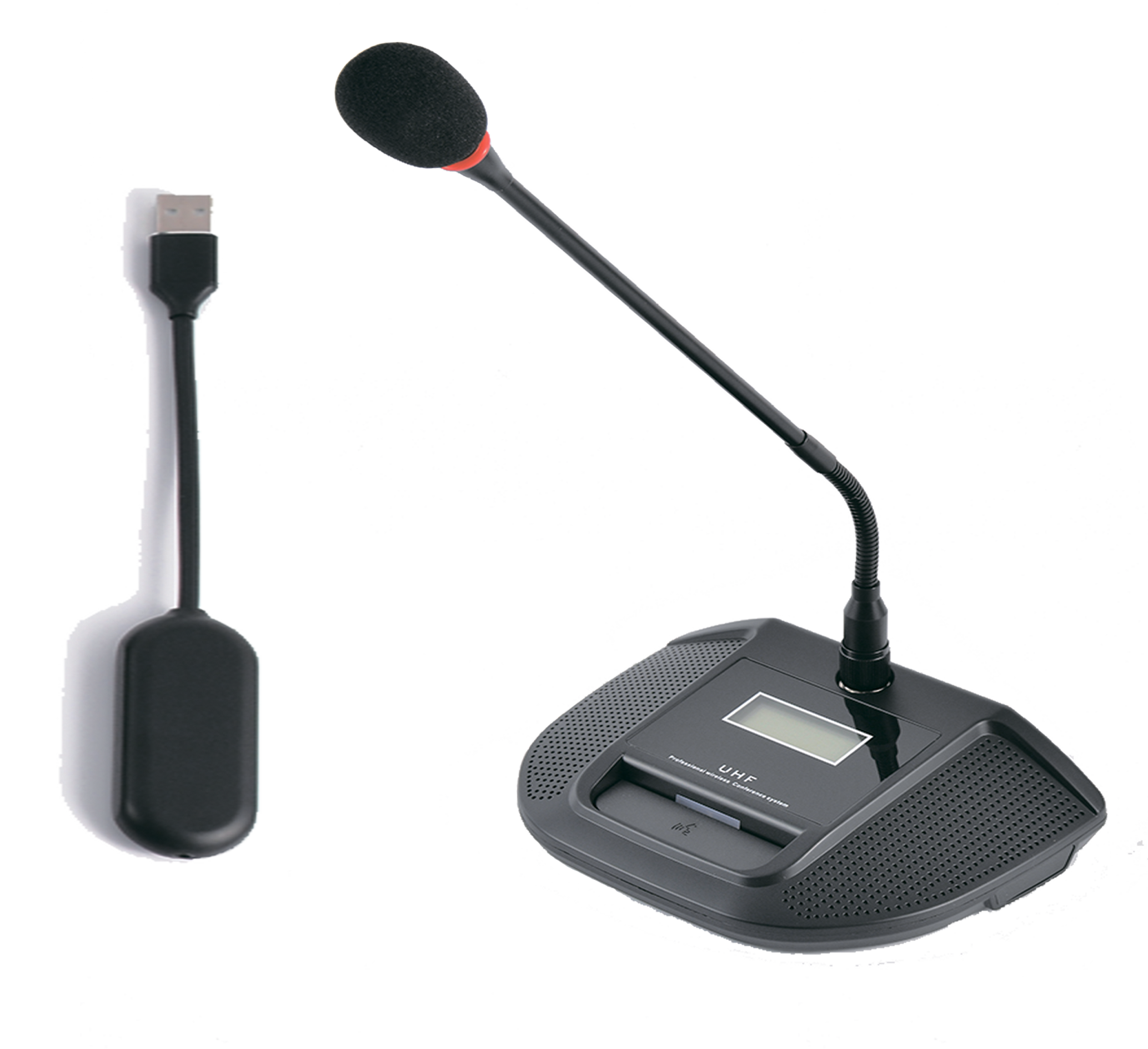 One-to-One Gooseneck Wireless Microphone System | USB Plug-and-Play, 100 Channels