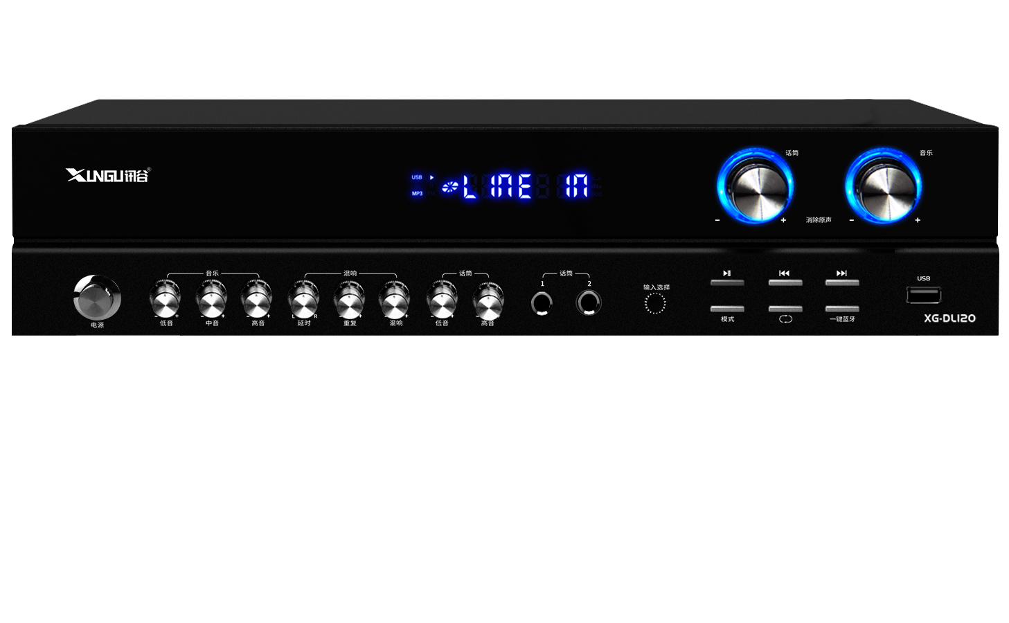 Bluetooth Power Amplifier 120W×2 for KTV and Karaoke Venues