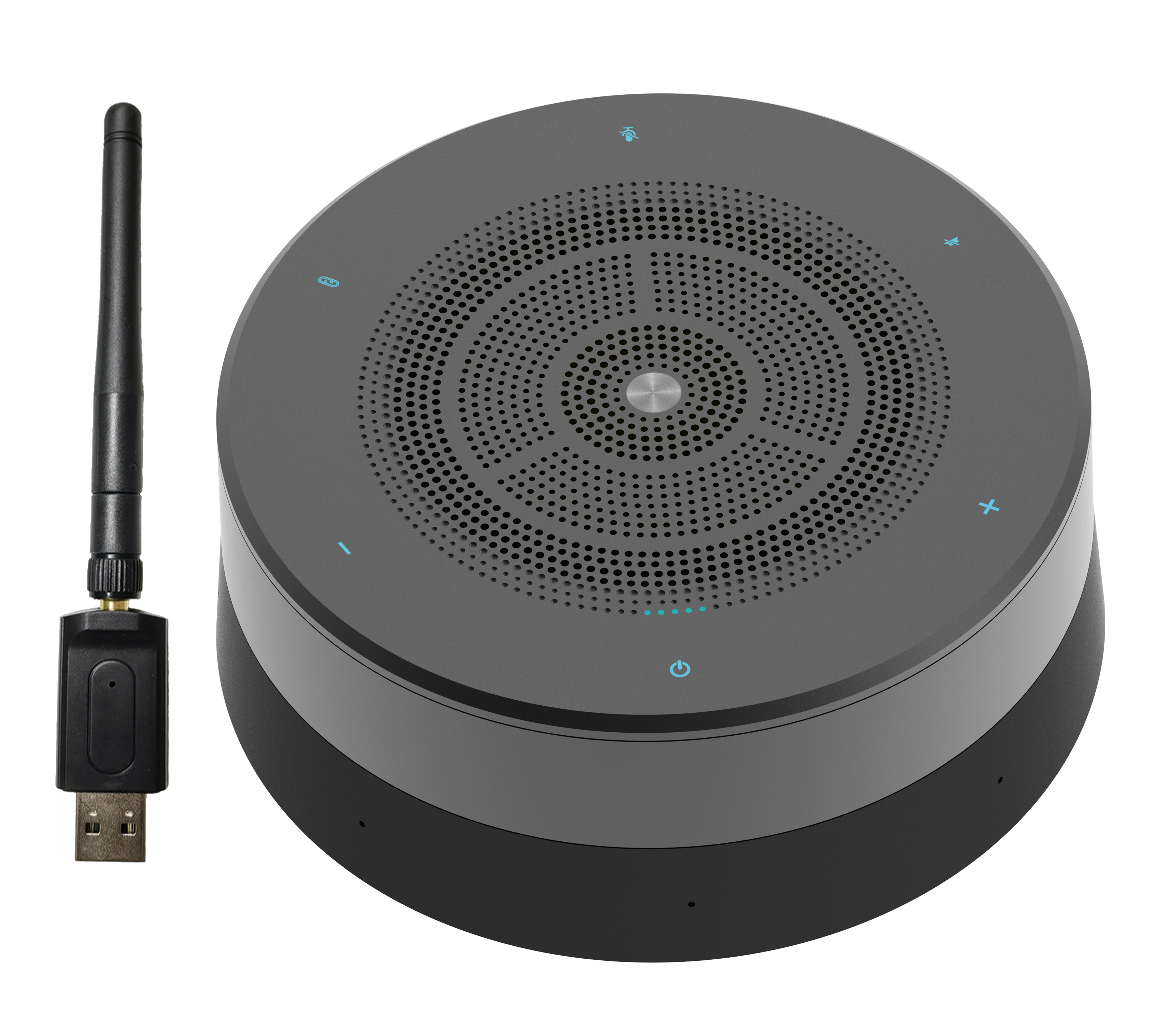 Wireless Omnidirectional Conference Microphone | 4-Mic Array, 7m Pickup, 5200mAh
