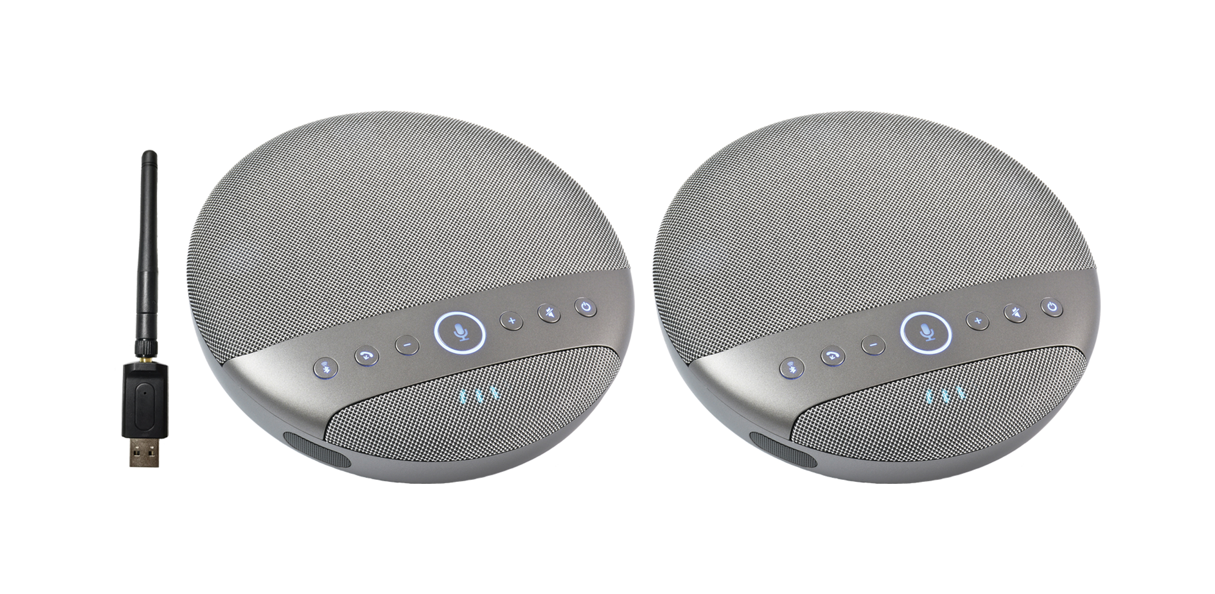 Wireless Cascading Omnidirectional Microphone | 4-Array, 2.4G/USB/3.5mm, 5200mAh