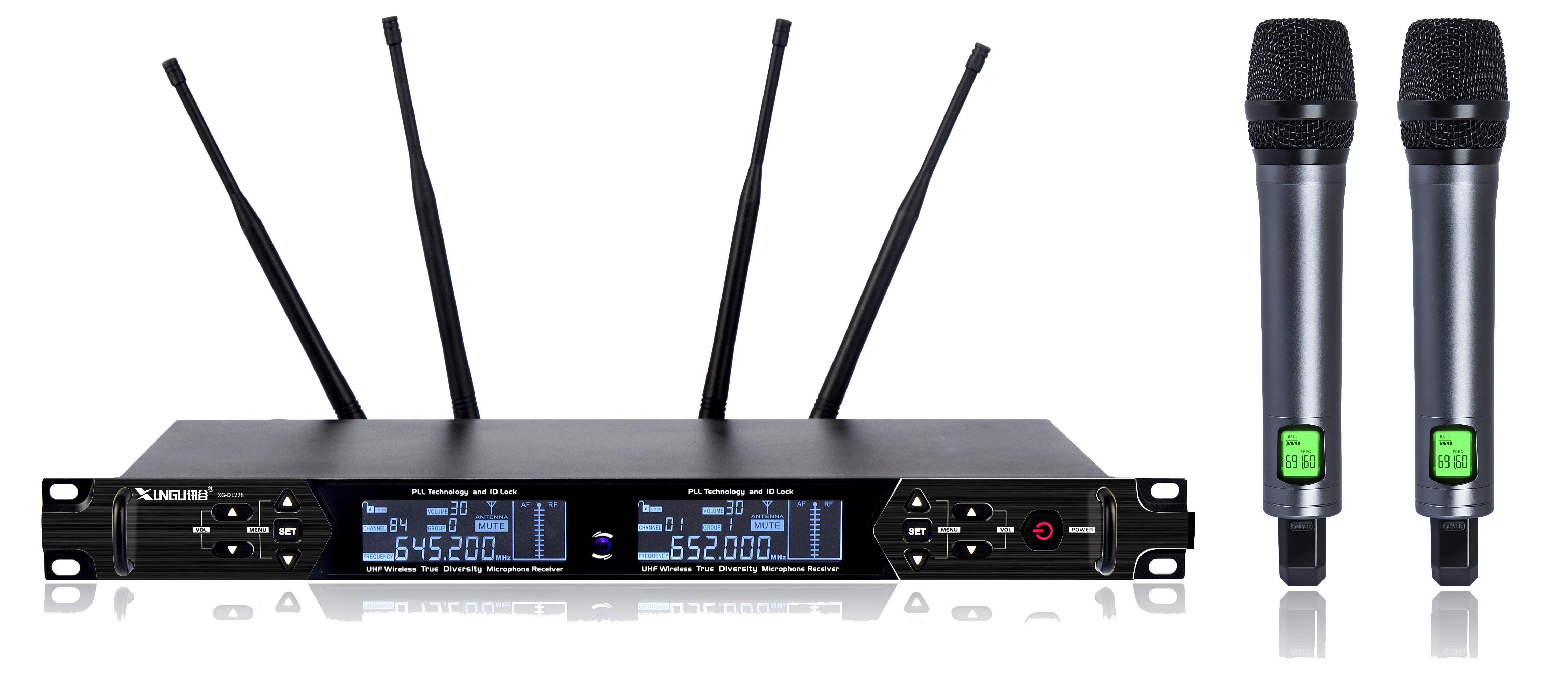 UHF Wireless Dual-Channel Karaoke Microphone System | 200 Channels, 200m Range