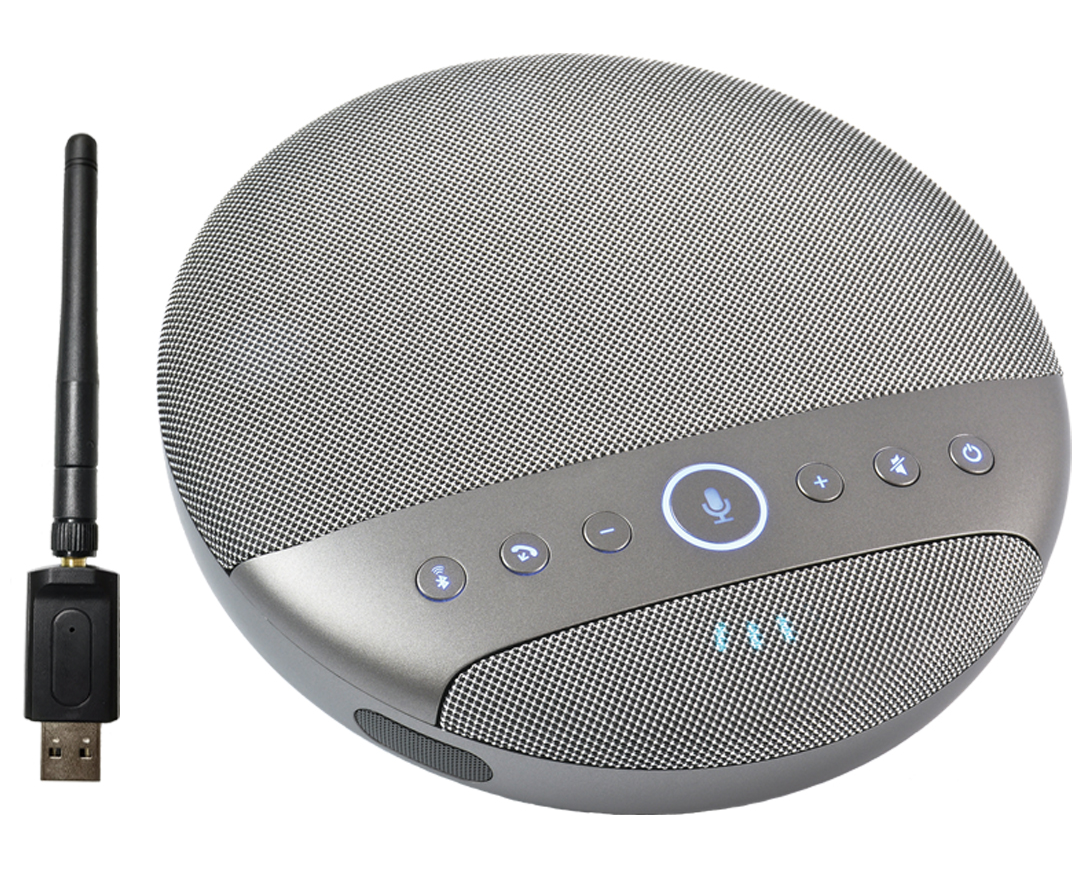 Wireless Omnidirectional Microphone for Video Conferencing | 4-Mic Array, 2.4G/USB/3.5mm